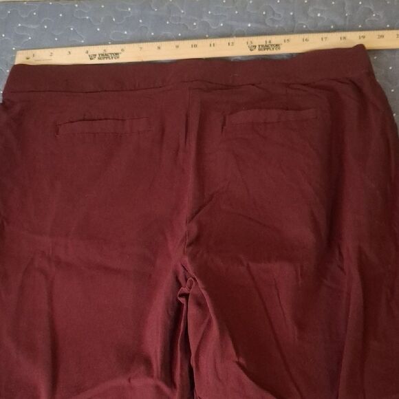 Kim Rogers Women's Burgundy Pants size 18W - Picture 5 of 6